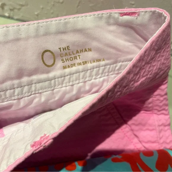 Lilly Pulitzer Shorts Bundle (3) sz 0 Pink Seersucker Tropical Resort Preppy - Picture 14 of 16